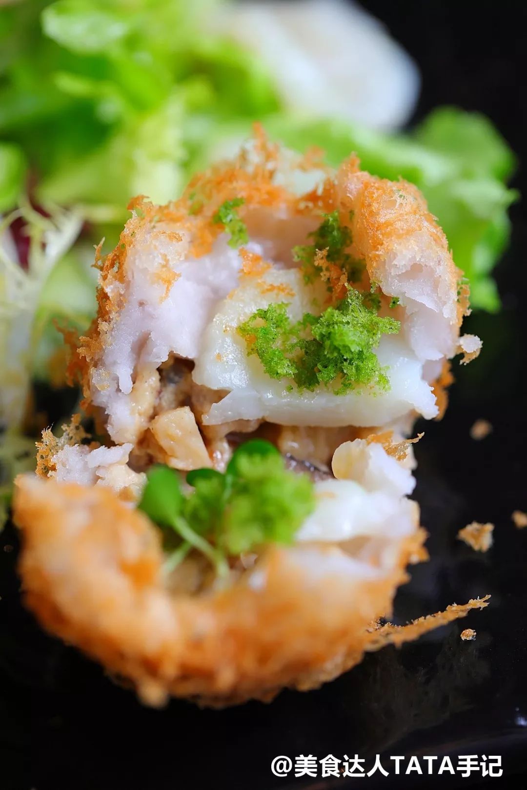 hydroponicvegetable saladand mint julep molecular egg这道菜超美