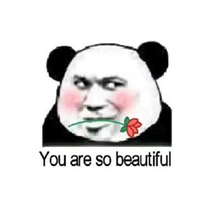 夸女孩子的表情包youaresobeautiful