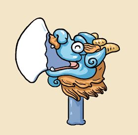 老二睚眦(yá zì)02你要是想亲眼看看这个龙大长什么样,去看故宫看看