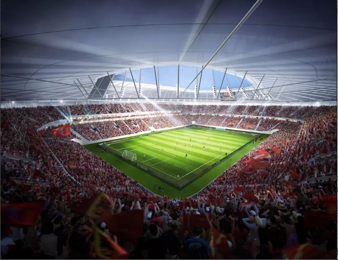 内场座椅布置采用fifa规定的c值进行剖面设计,以最大化的满足足球比赛