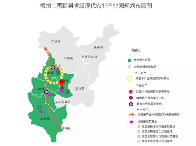 2018年,蕉岭县丝苗米产业园(以下简称"产业园")入选省级现代农业产业