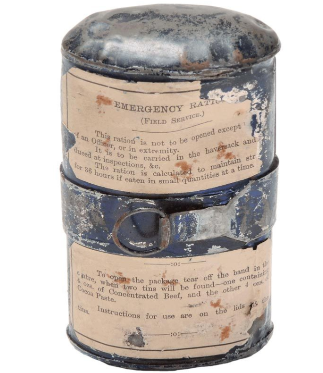 打仗吃什么120年前的英军单兵腌牛肉罐头开封试吃