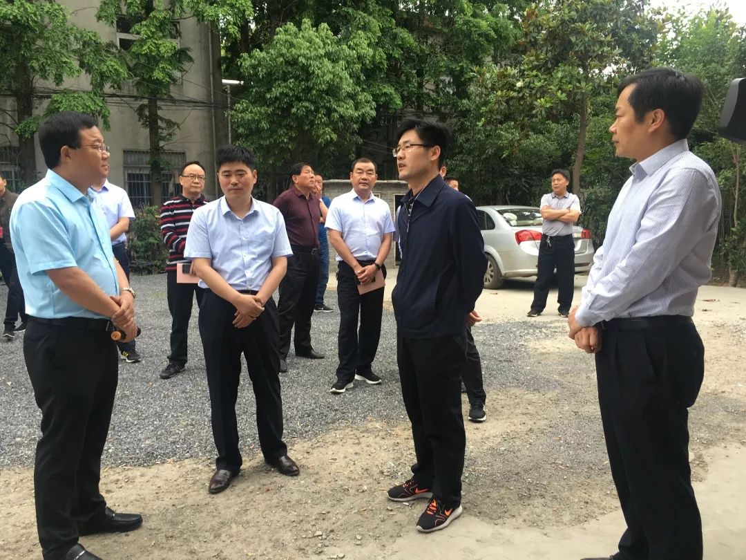 县长姚飞来我镇专题调研城市管理及重点工程建设