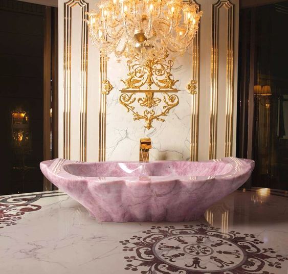 大理石浴缸可简约可奢华