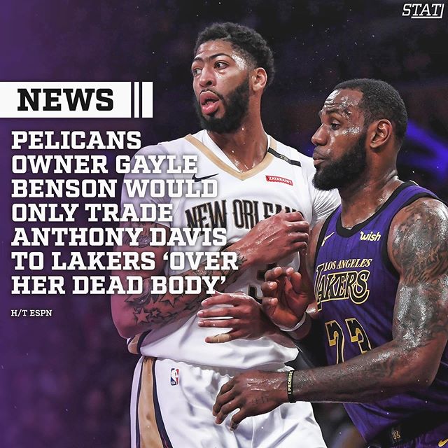 2,安东尼-戴维斯浓眉哥与湖人之间的交易绯闻从上个赛季一直闹得沸沸