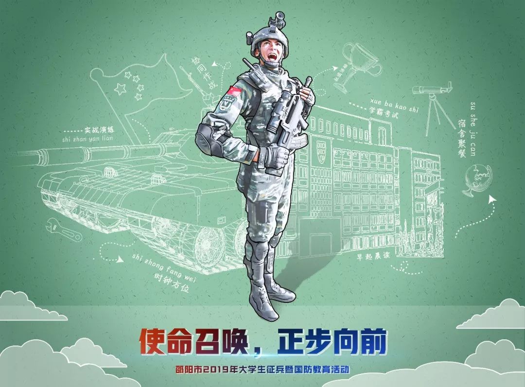 超燃,2019年大学生征兵宣传海报重磅来袭!