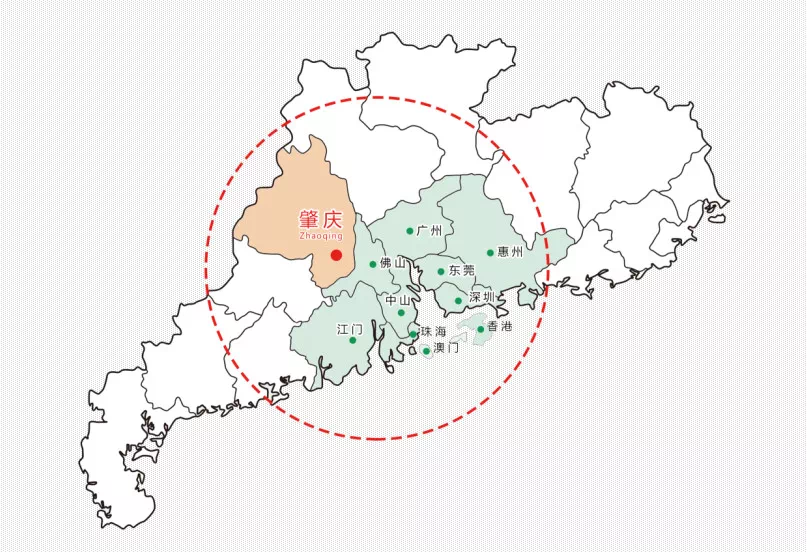 肇慶東站附近將要規劃肇慶香港城香港大學分校