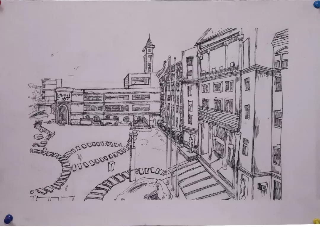 保定美术中学黑白灰中的简约美中