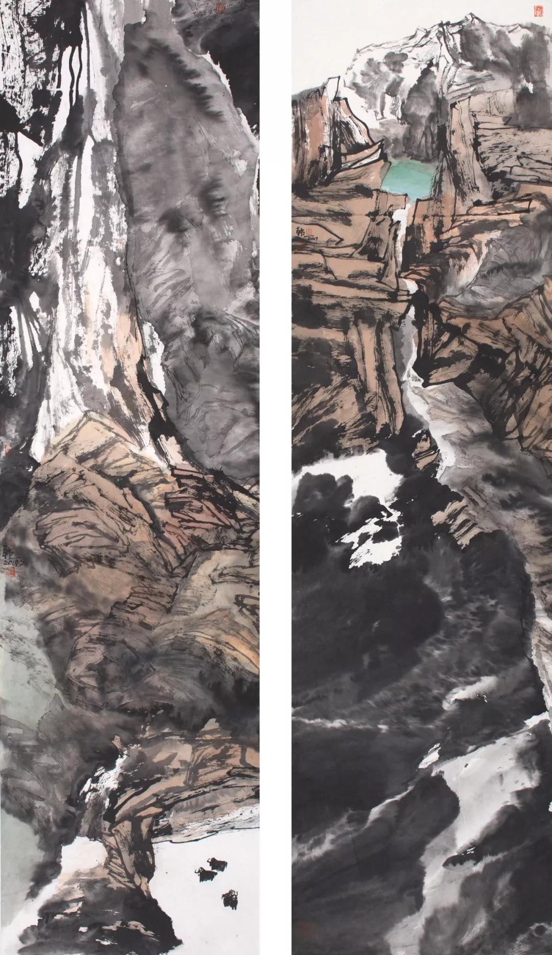 画廊推荐画家韩一的山水画