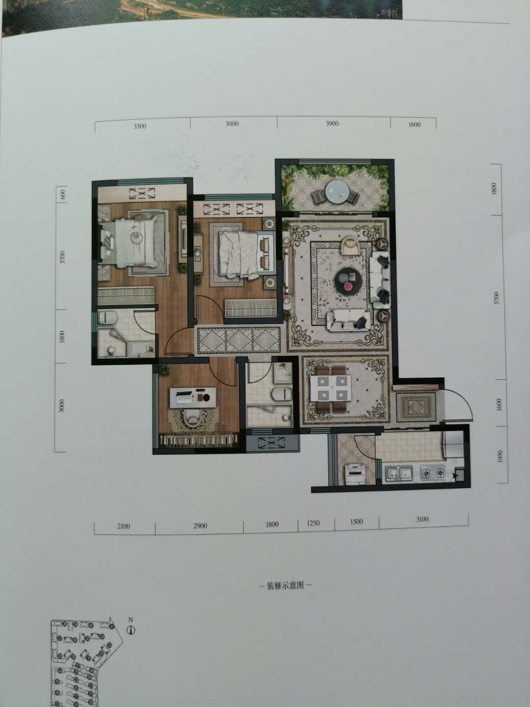 那么接下来该看户型根据置业顾问介绍来看, 琅樾江山项目面积区间59