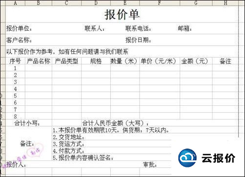 藉助excel怎樣做一份滿意的報價單