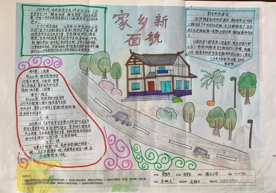 安定区小学少先队我眼中的脱贫攻坚 我眼中的家乡变化少年儿童手