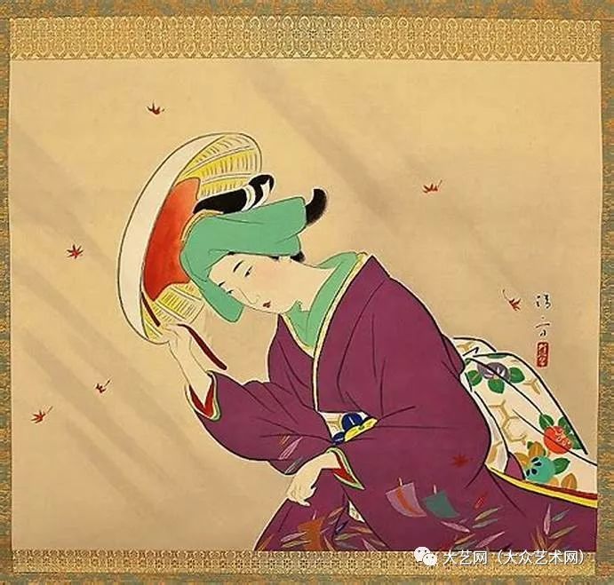 大众艺术网浮世绘名家弟子后誉为宫廷画家日本著名画家镝木清方kiyo