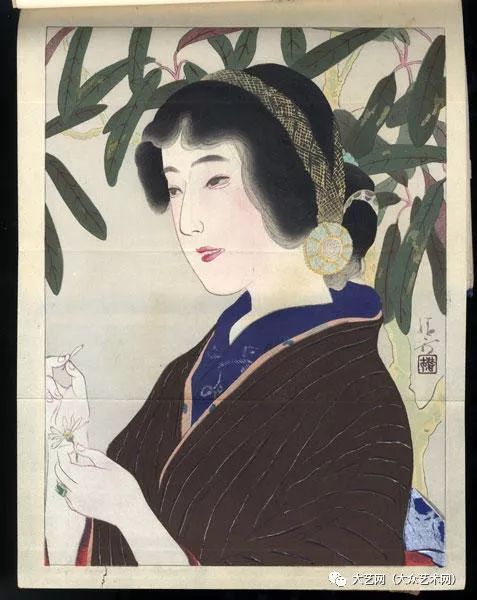 大众艺术网浮世绘名家弟子后誉为宫廷画家日本著名画家镝木清方kiyo