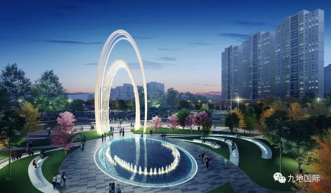 街道景观 | 深圳中心十字路口的门户景观为行人提供停留和望远的视线