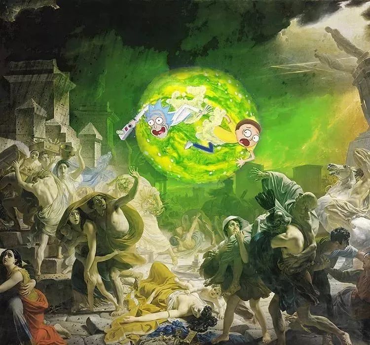 恶搞名画见多了不过这么有沙趣雕的还是第一次见