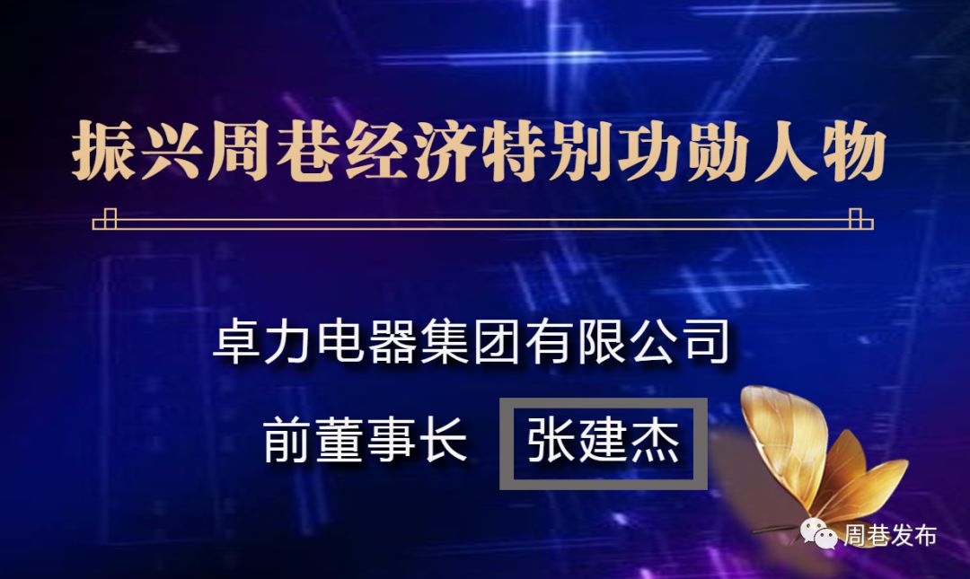 卓力电器集团有限公司董事长张卓凡上台,代表故去的父亲接受市委常委