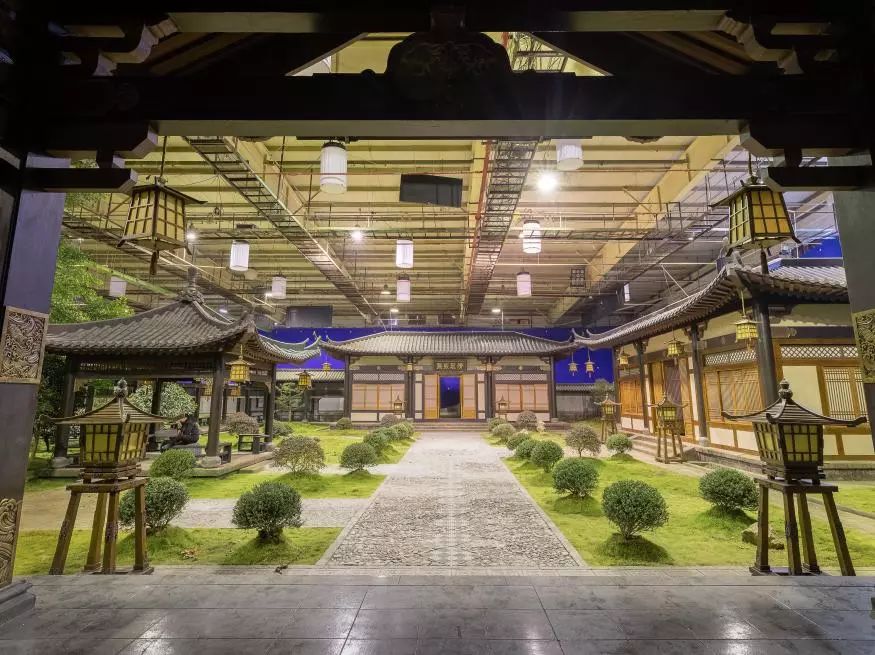 摄影棚固定景年代戏基地大宋宫▲春秋唐园1号山山谷 唐宋时期的府第