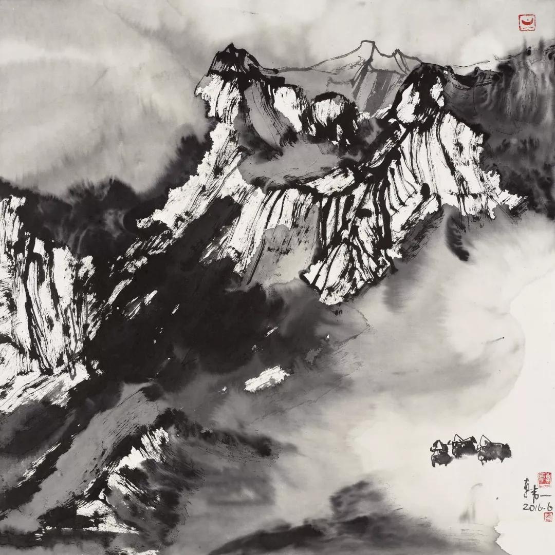 画廊推荐画家韩一的山水画