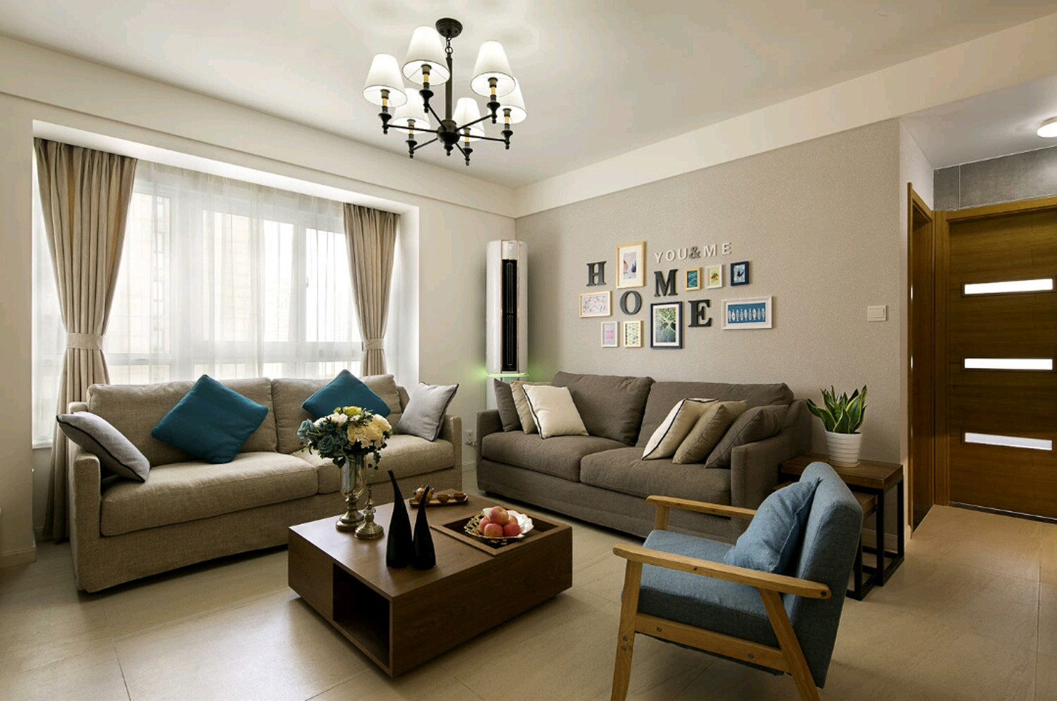 这套98平三居室现代简约风装修,花费16万,邻居看了都说值!