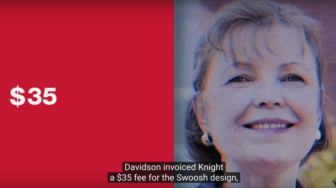 随后罗琳戴维森收到了来自菲尔奈特 (phil knight) 35 美元的 nike