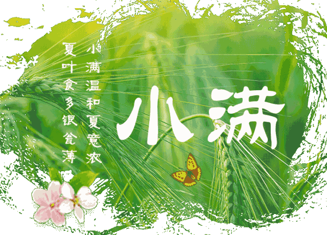 "四月中, 小满者, 物致于此小得盈满"