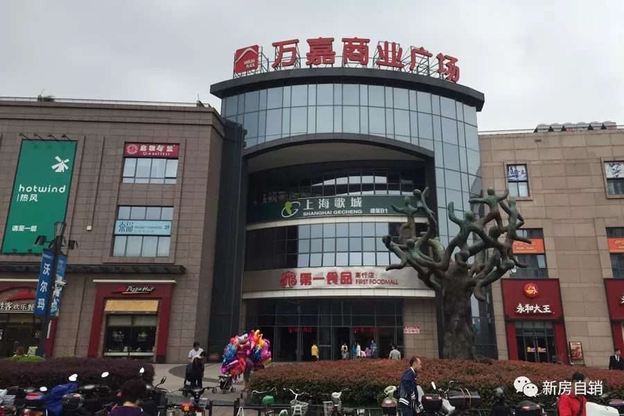 是成熟的商业街,可以满足日常生活需求,旁边还有万嘉商业广场(步行约