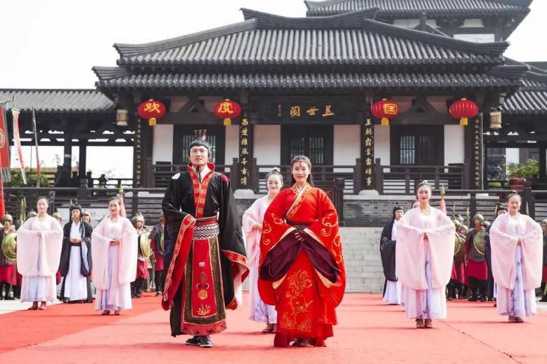 有关于项羽的十二个浮雕故事,观看大型古装情景剧《梦回西楚盛世》