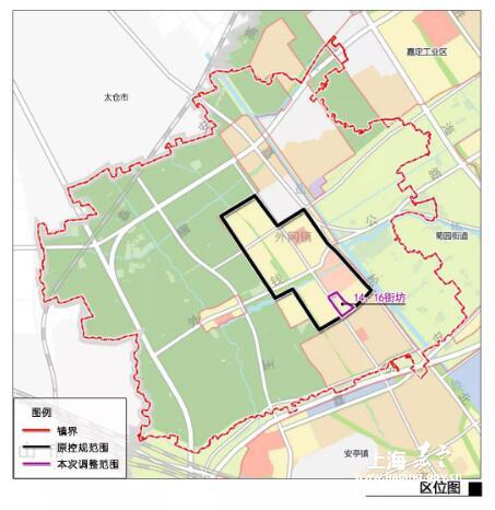 外冈镇部分用地规划拟将调整