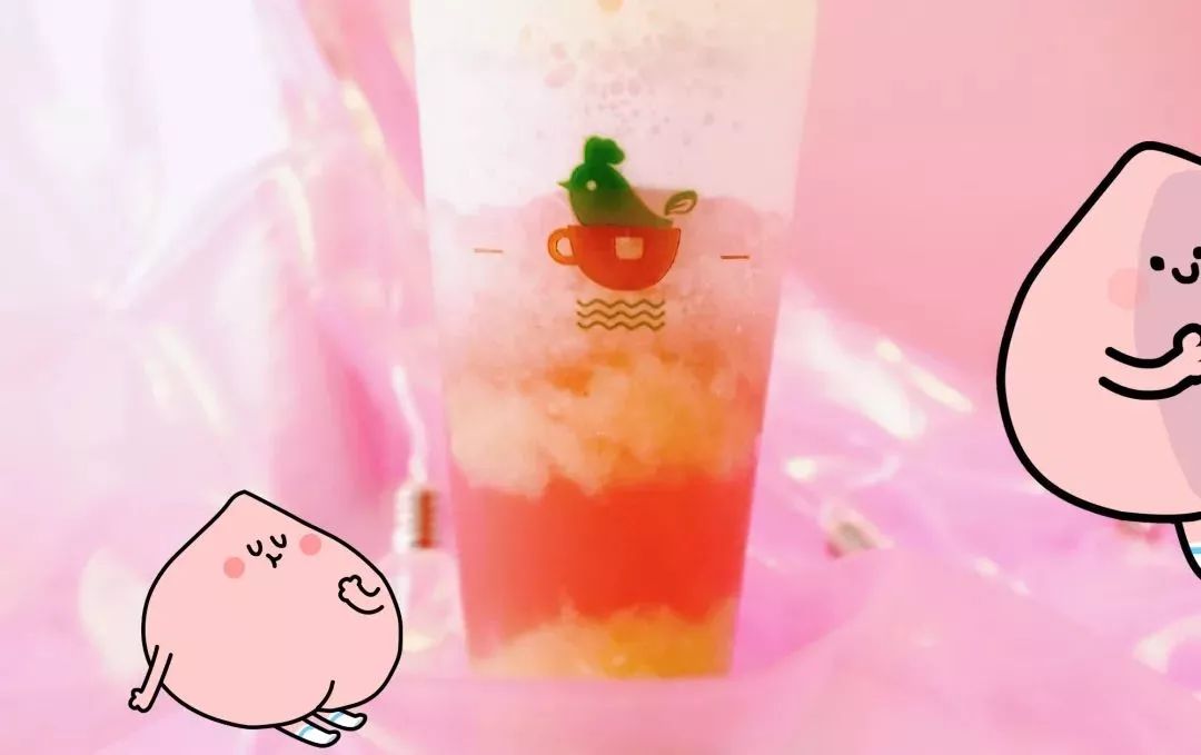 探店福利美炸了香甜蜜桃粉桃芝夭夭颜值回归还要请你免费喝