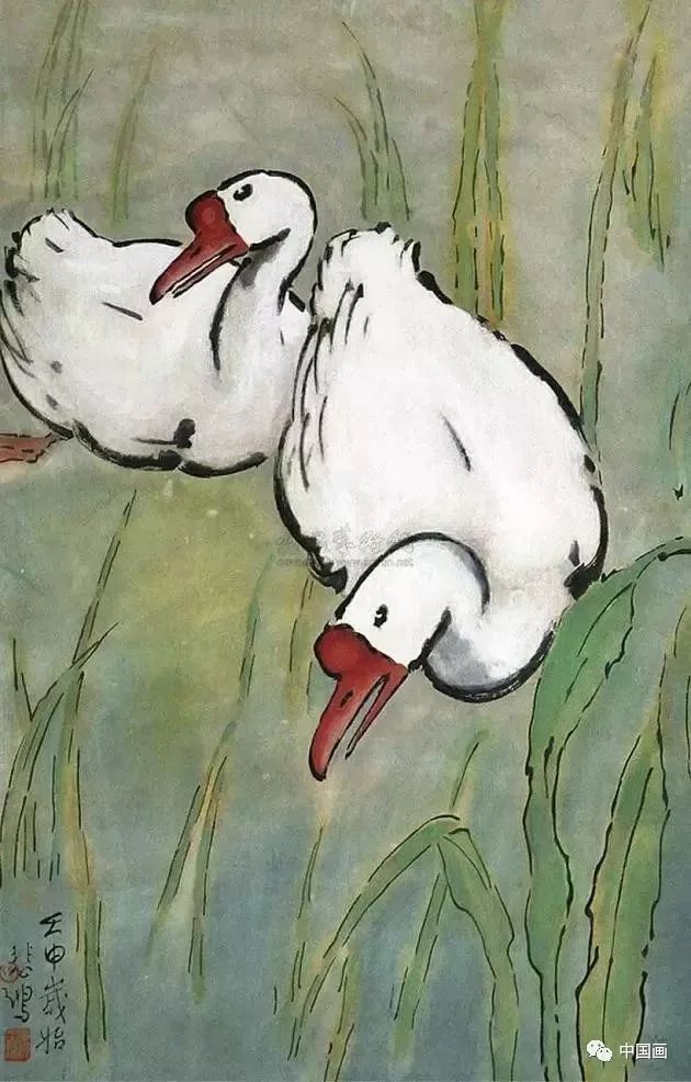 徐悲鸿鹅画