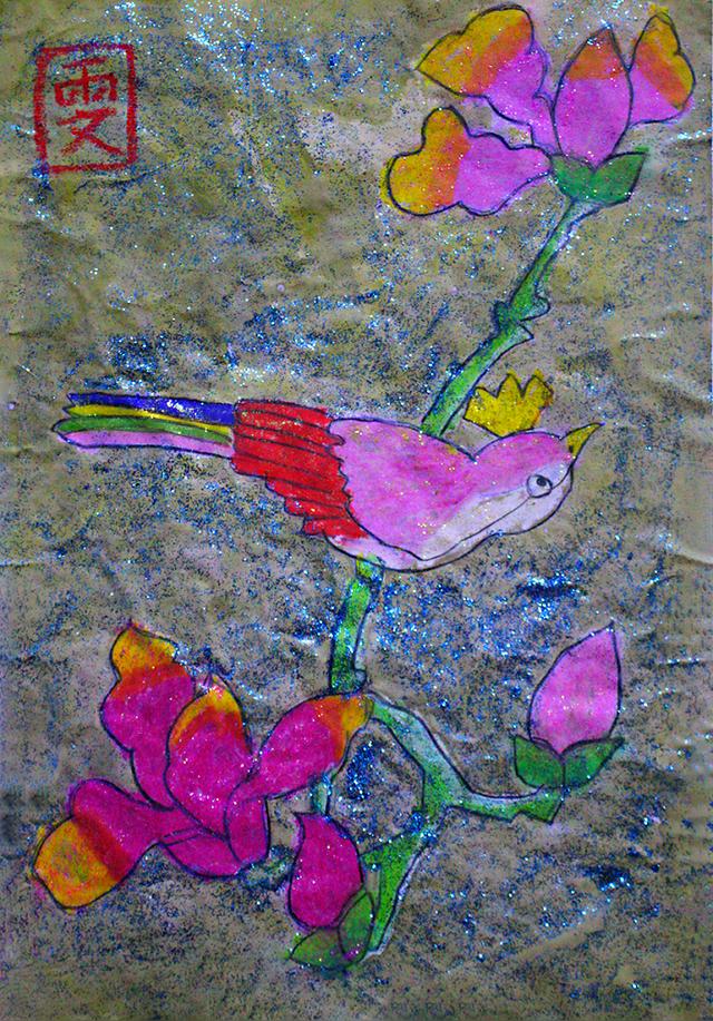 小央美一组小孩子童真童趣的作品的欣赏