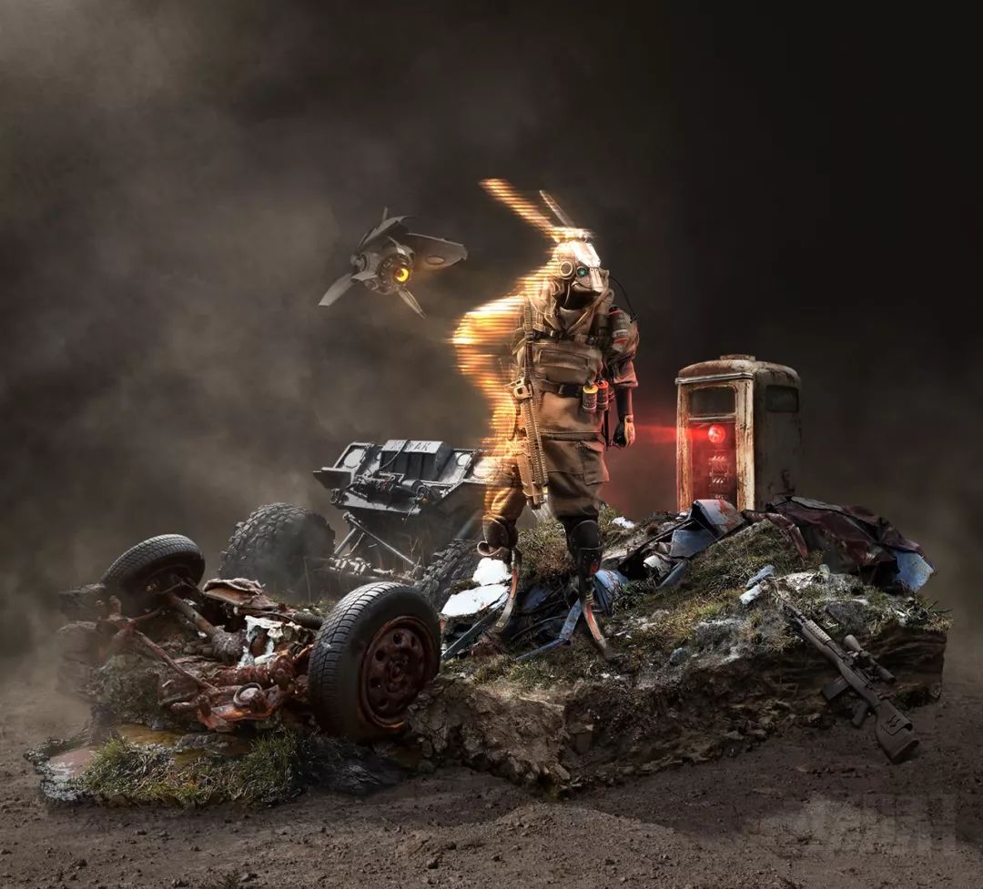 超细腻写实小景合成海报解析杰视帮