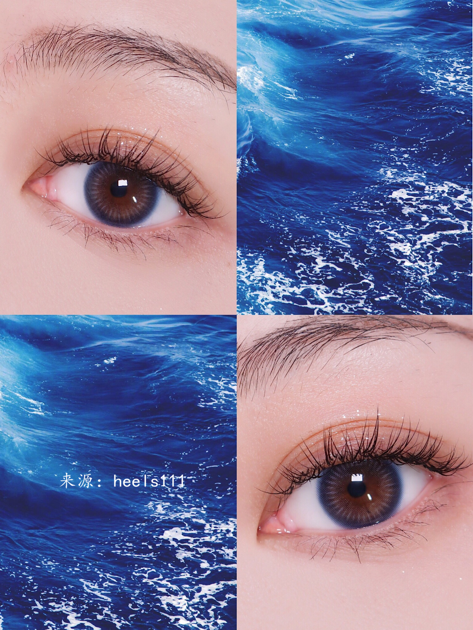 你看过大海的眼珠子吗温柔的蓝色美瞳妖姬中带着柔和绝对值得入手的