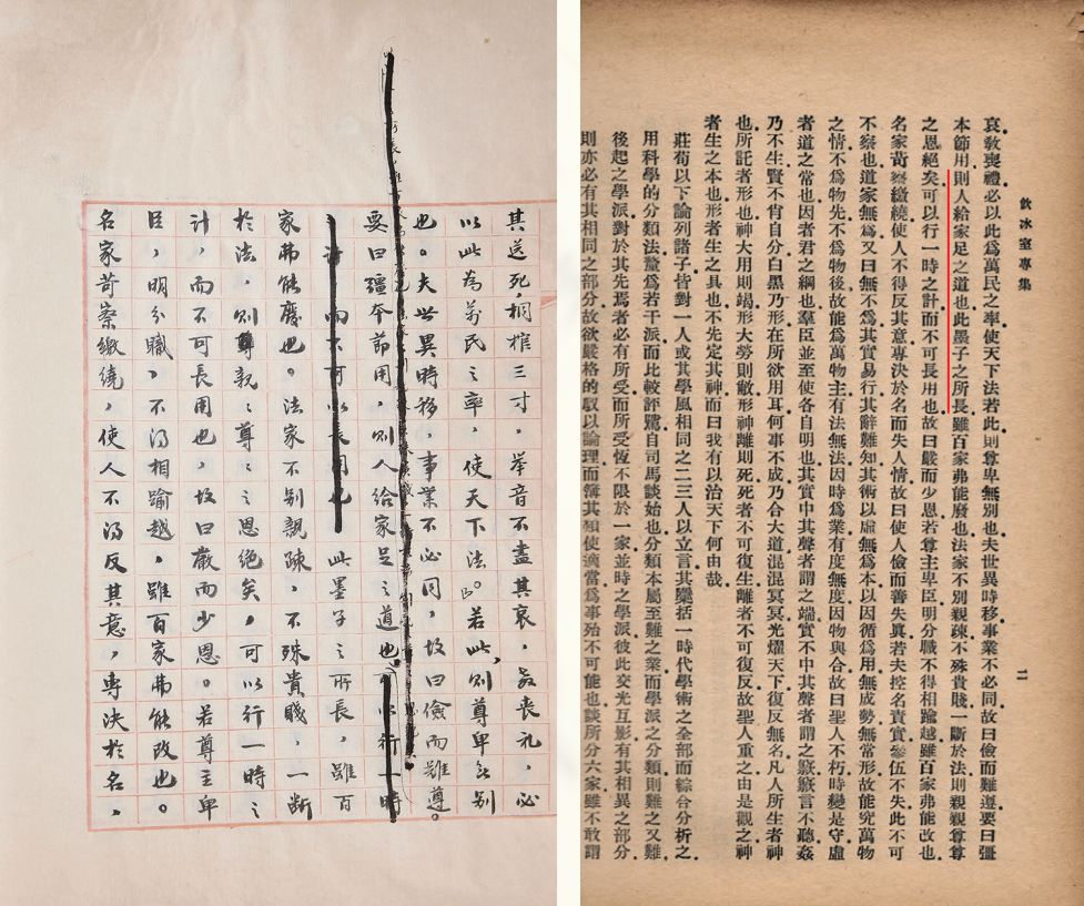 梁启超《中国古代学术流变研究》手稿丨中贸圣佳2019春拍