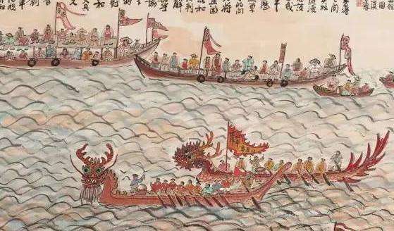 端午节龙舟竞渡诗词精选一十八首千桡速飞鸟两舸刻灵螭