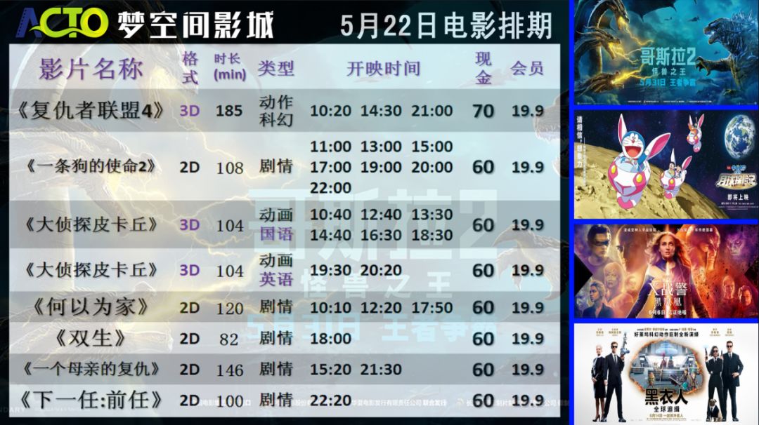 【电影排期】今日,明日-影片排期!你要的都在这里.