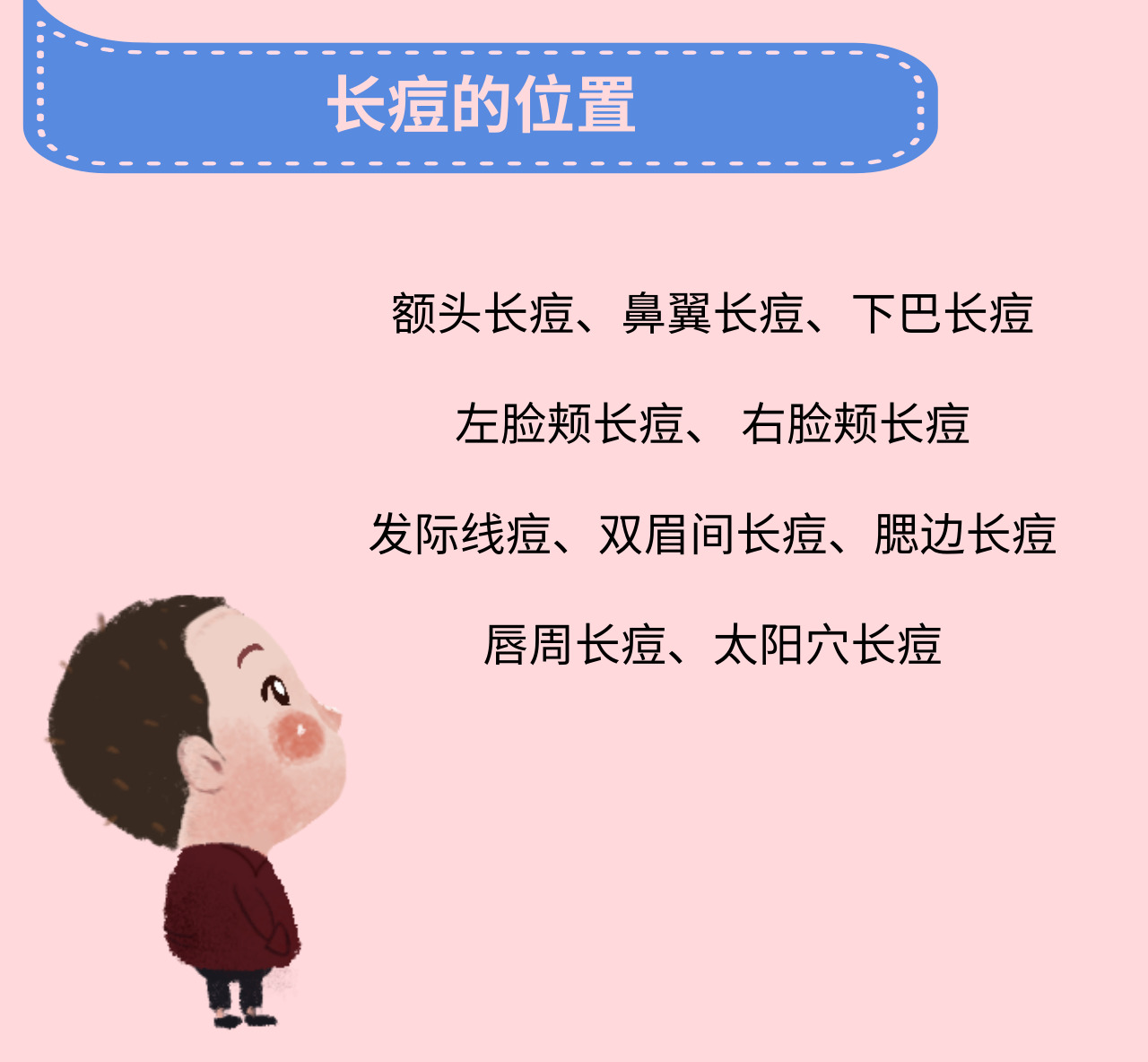 痘痘肌必备不同位置长痘的原因及解决方法