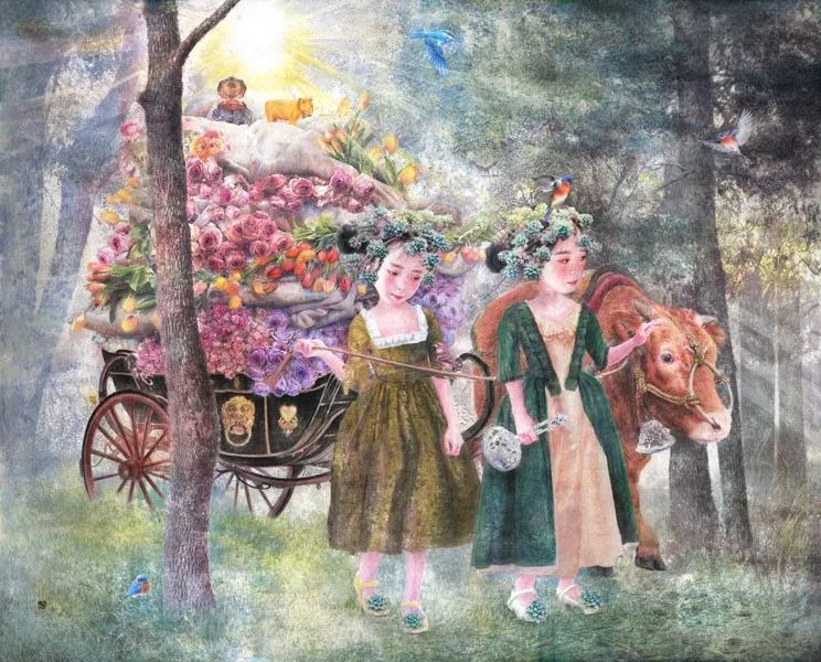 她被称为最美"多肉女孩" ,笔下女孩看似悲伤却充满治愈感