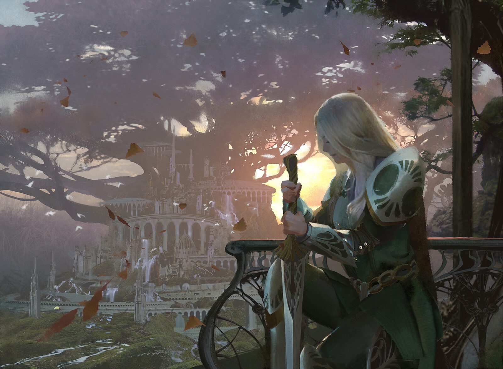 来自美国亚裔插画师的一组概念插画设计作品!很有魔幻风格的大作