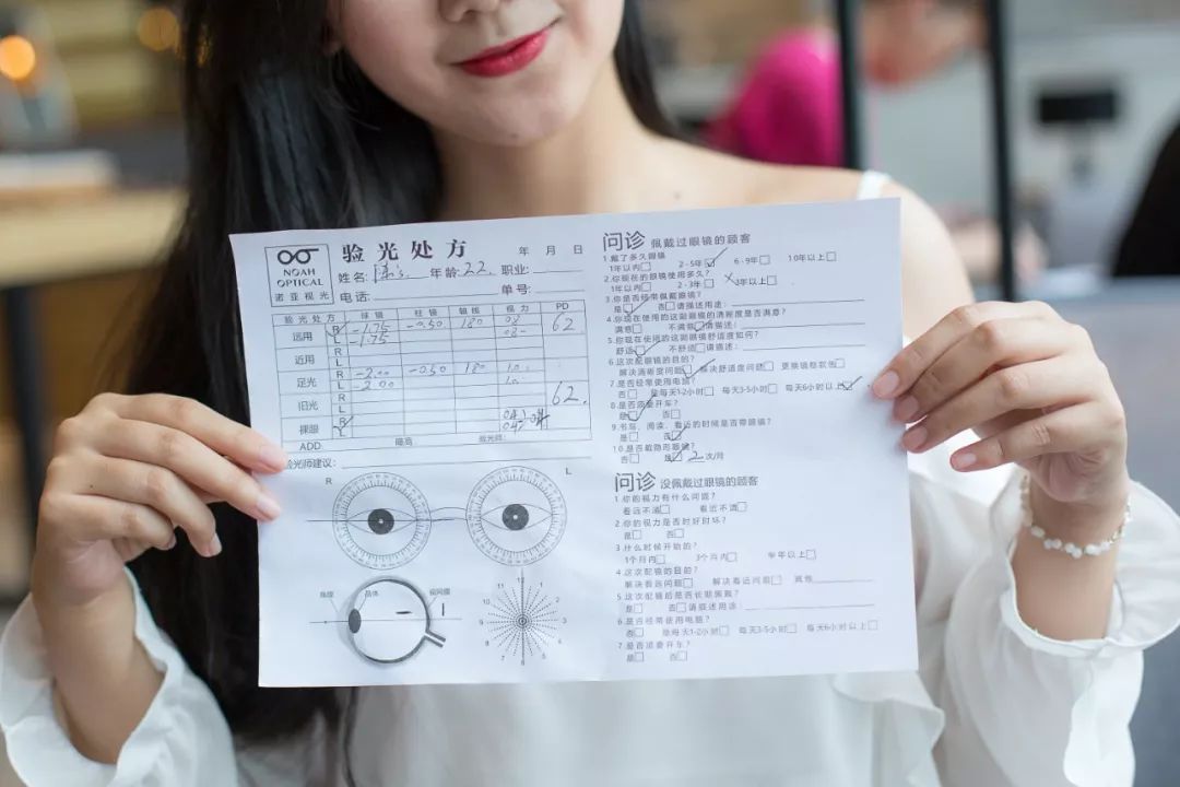 得出一份量身订制的验光报告和配镜的最终处方