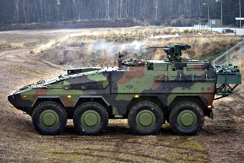 原创德国继续推进新型自行榴弹炮155装甲轮式自行榴弹炮春天是否来了