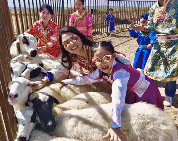 捡牛粪做燃料拜访牧民,协力搭建蒙古包干了这杯下马酒,歌声中敬献哈达