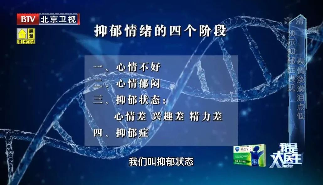 抑鬱情緒可分為四個階段:心情不好,心情鬱悶,抑鬱狀態(心情差,興趣差