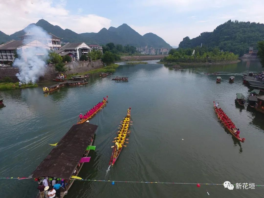 茶峒赛龙舟图片