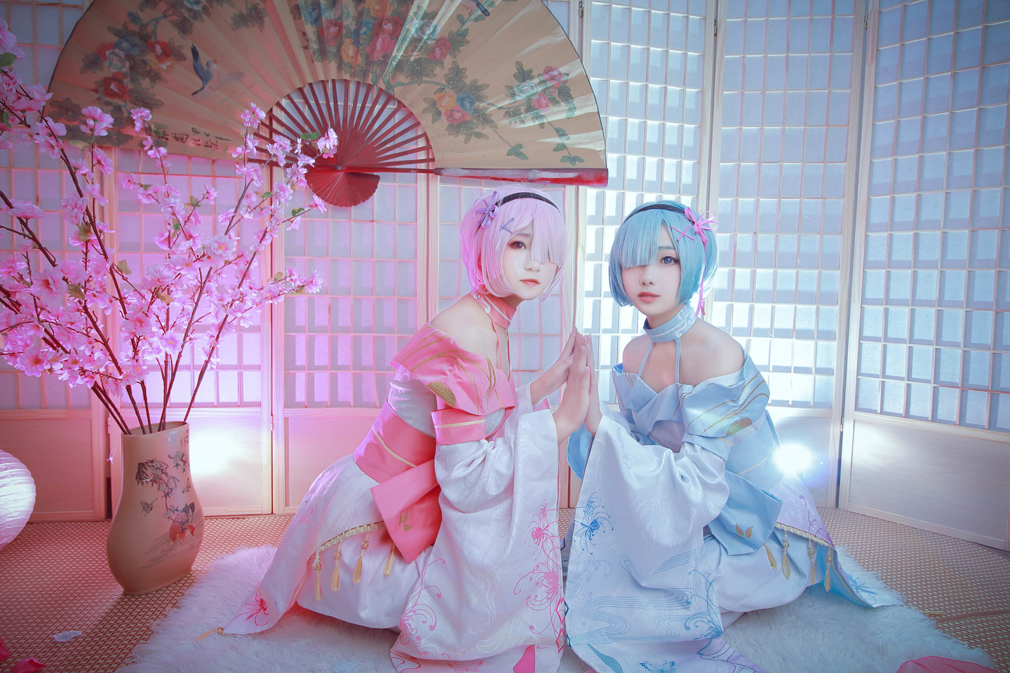 cos:拉姆和蕾姆小姐姐,蕾姆祭典和服!