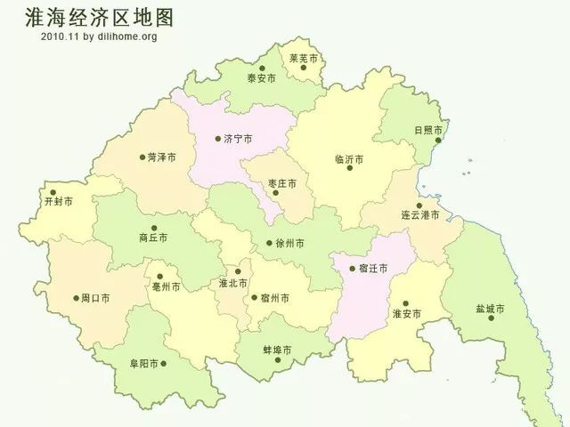 淮海经济区地图图片