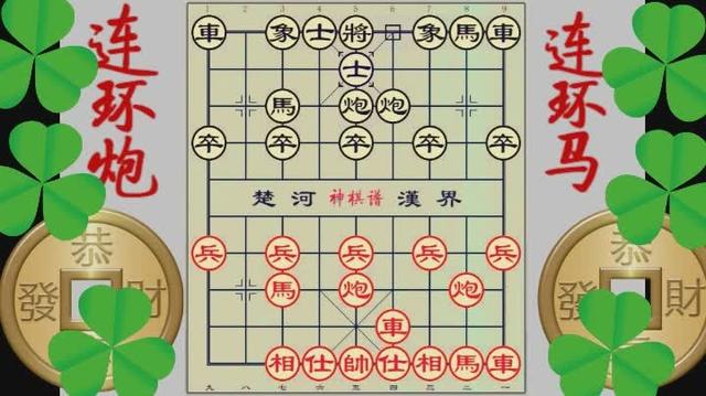 象棋连环炮加连环马真是必赢之棋啊真值得学一学