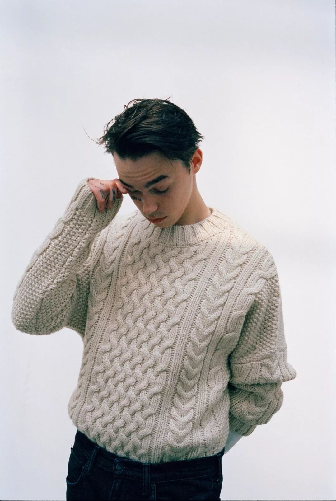 wakeup男孩做模特在涩谷夜晚拍大片这个牌子确实不一样