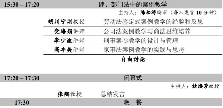 先由季红明,王复春博士介绍中南财经政法大学鉴定式案例教学的经验